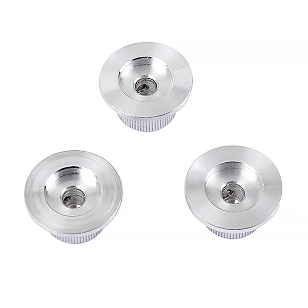 

3Pcs Guitar Volume Tone Control Knobs Solid Metal Round Replacement Accessories for Electric Guitar Tone Control Knob