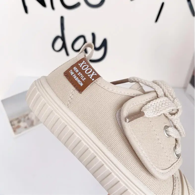 Kids Shoes 2024 Spring Autumn 3 Colors Children Casual Shoes Boys Girls Canvas Shoes Soft Comfortable Slip-on Sneakers