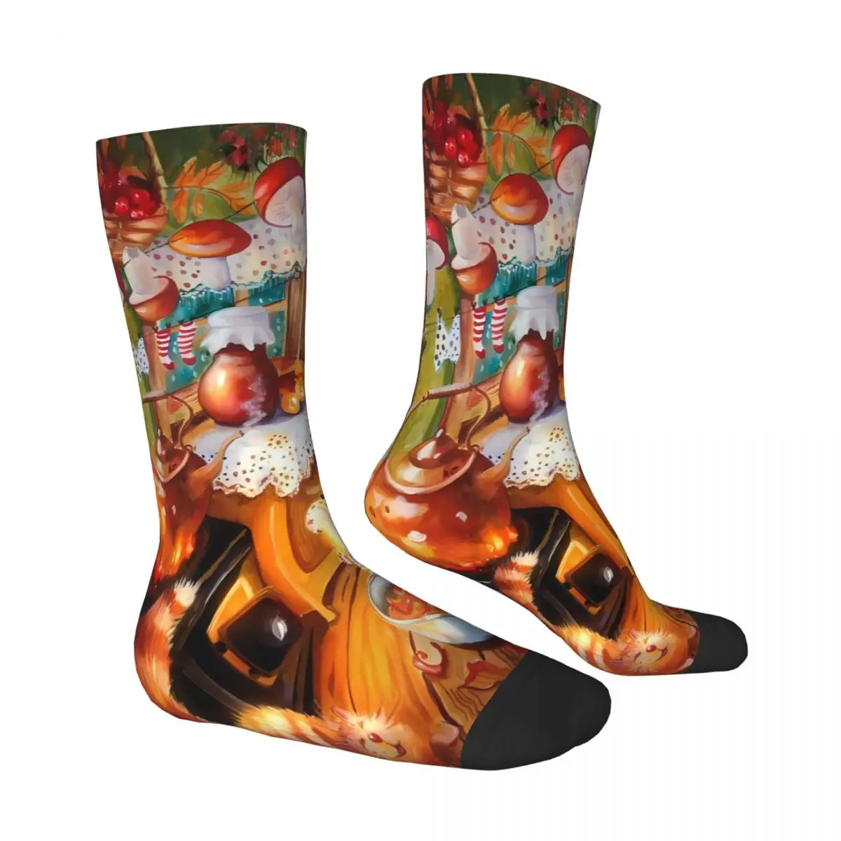 Hedgehog Sock Printed Man Polyester