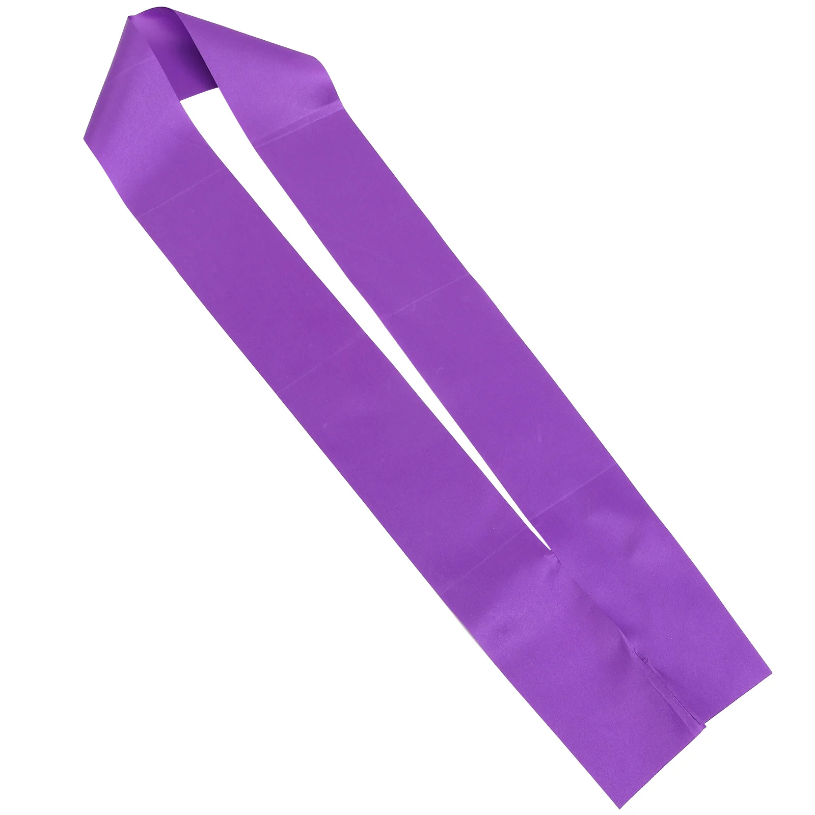 Purple Satin Plain DIY Sash Birthday Shower Hen Party Pageant Blank Ceremony Strip 79x95cm Customizable Decoration