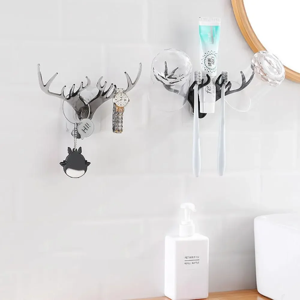 Hanger Minority Vintage Deer Horns Women Coat Rack Wall Hanging Necklace Storage Rack Key Holder Jewelry Holder Wall Decoration