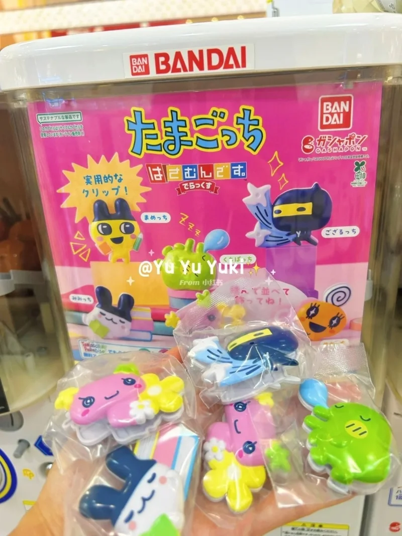 Bandai Tamagotchi Conjunto Gashapon de 6 peças, modelos de brinquedos colecionáveis, presente digital fofo para animais de estimação para todas as idades, ideal para colecionadores de brinquedos