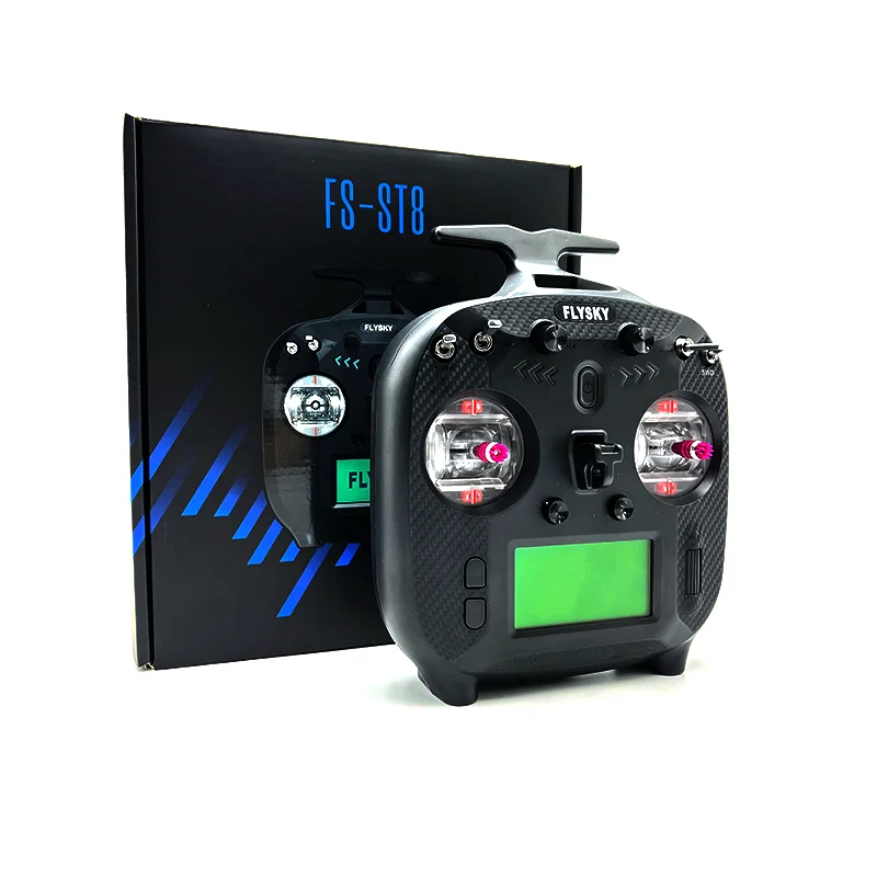 

Радиопередатчик FLYSKY FS-ST8 10CH 2.4G ANT Protocol с приемником FS-SR8A для радиоуправляемых дронов/машин