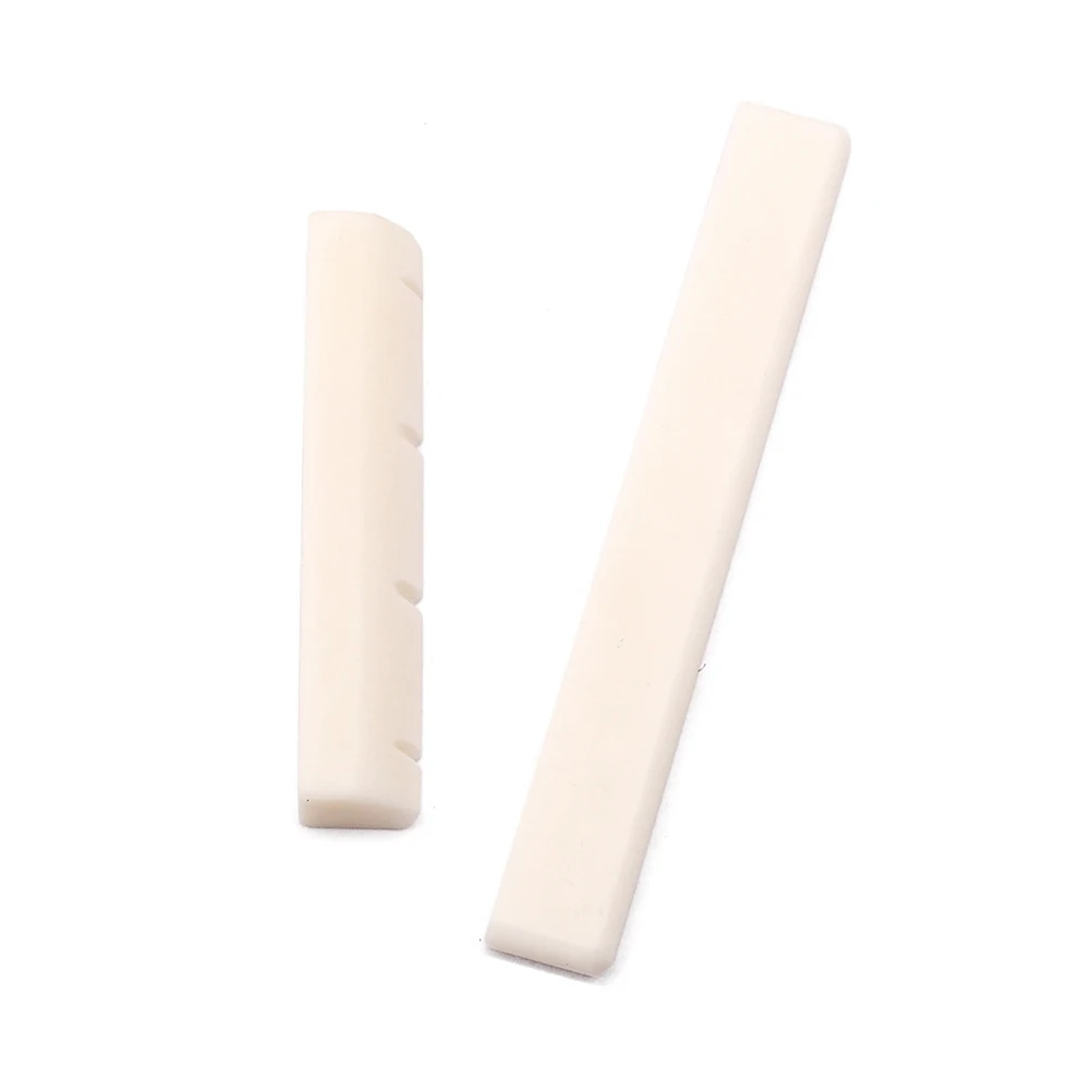 

1Set Ukulele Four String Nut and Saddle Buffalo Bone Replacement Parts Professional Acoustic Uke Repair Accessory
