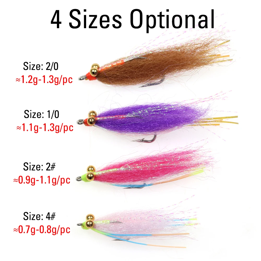 ICERIO Crazy Charlie Chainbead Eyes – Hundimiento rápido para Bonefish y Tarpon - imagen 2