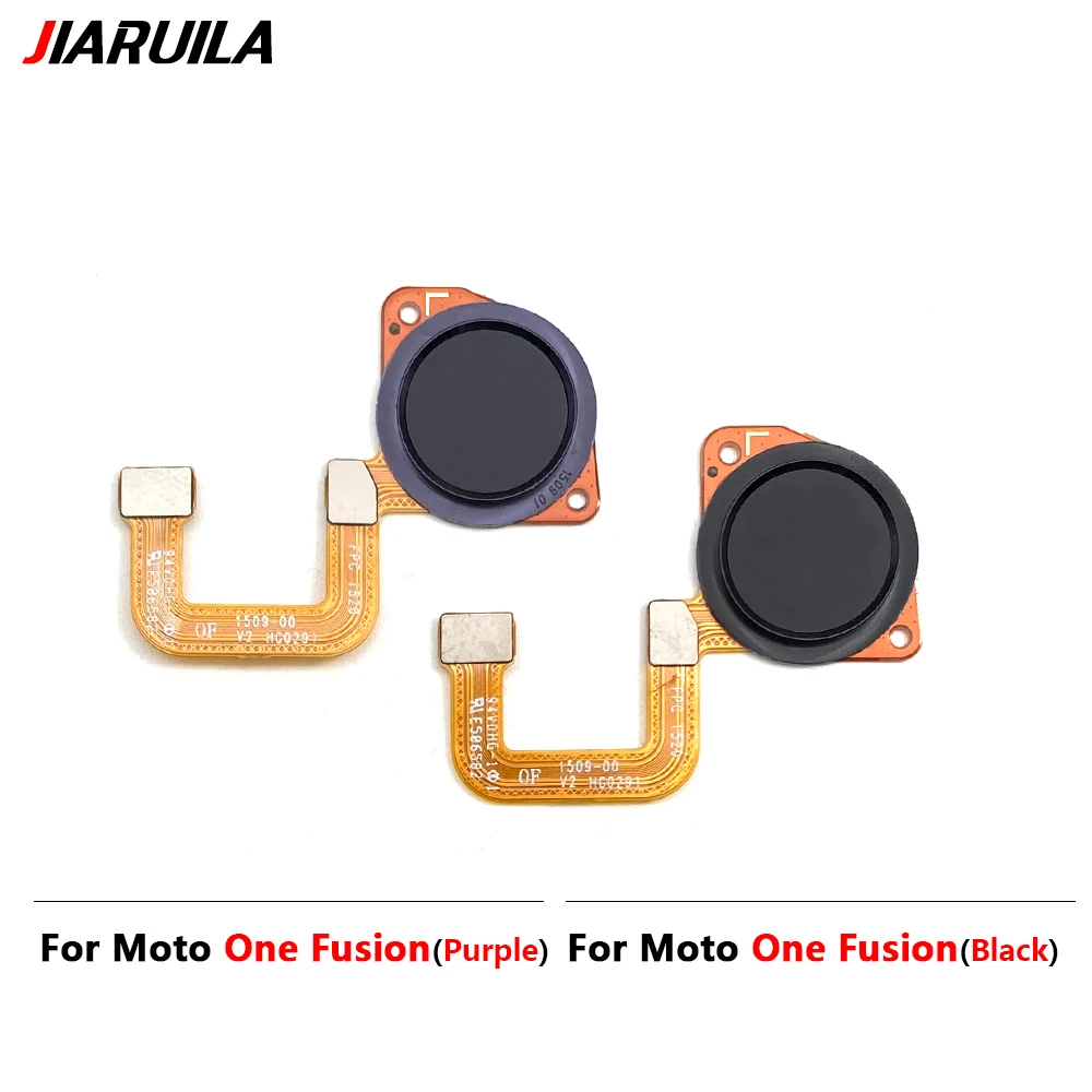 Imagem -04 - Fingerprint Sensor Scanner para Moto One Fusion Plus Home Return Button Chave de Conexão Substituição do Cabo Flex 5g 10 Pcs