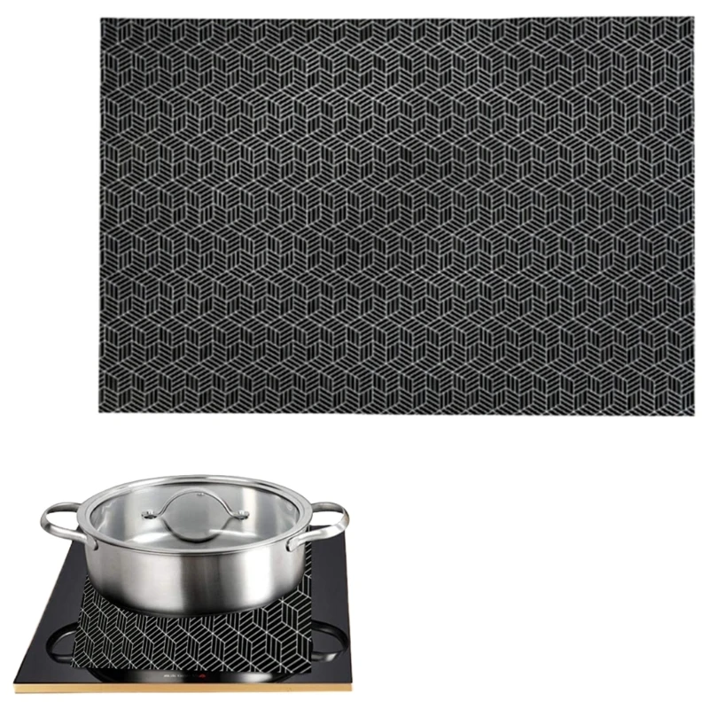 

Multifunctional Glass Fiber Induction Cooker Pad Heat Resistant Nonslip Base J0MC