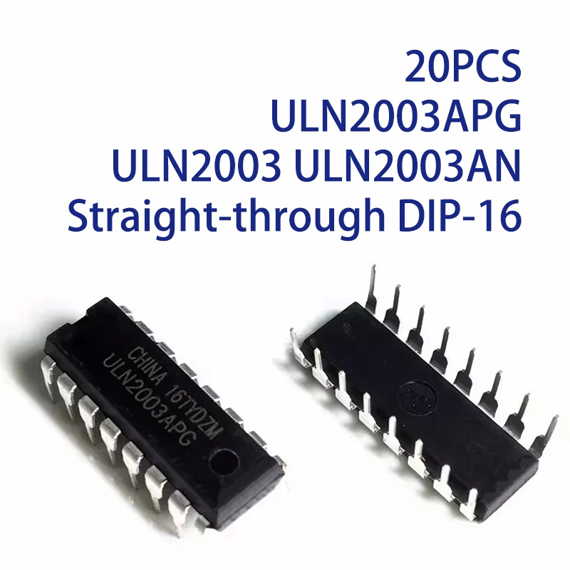 20PCS ULN2003APG ULN2003 ULN2003AN Straight-through DIP-16