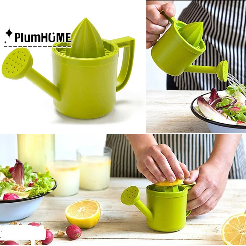 1PCS Mini Lemon Juicer Sprinkler Lemon Manual Juicer Sprinkler Juicer Watering Can Shaped Juice Maker Household Kitchen Gadgets