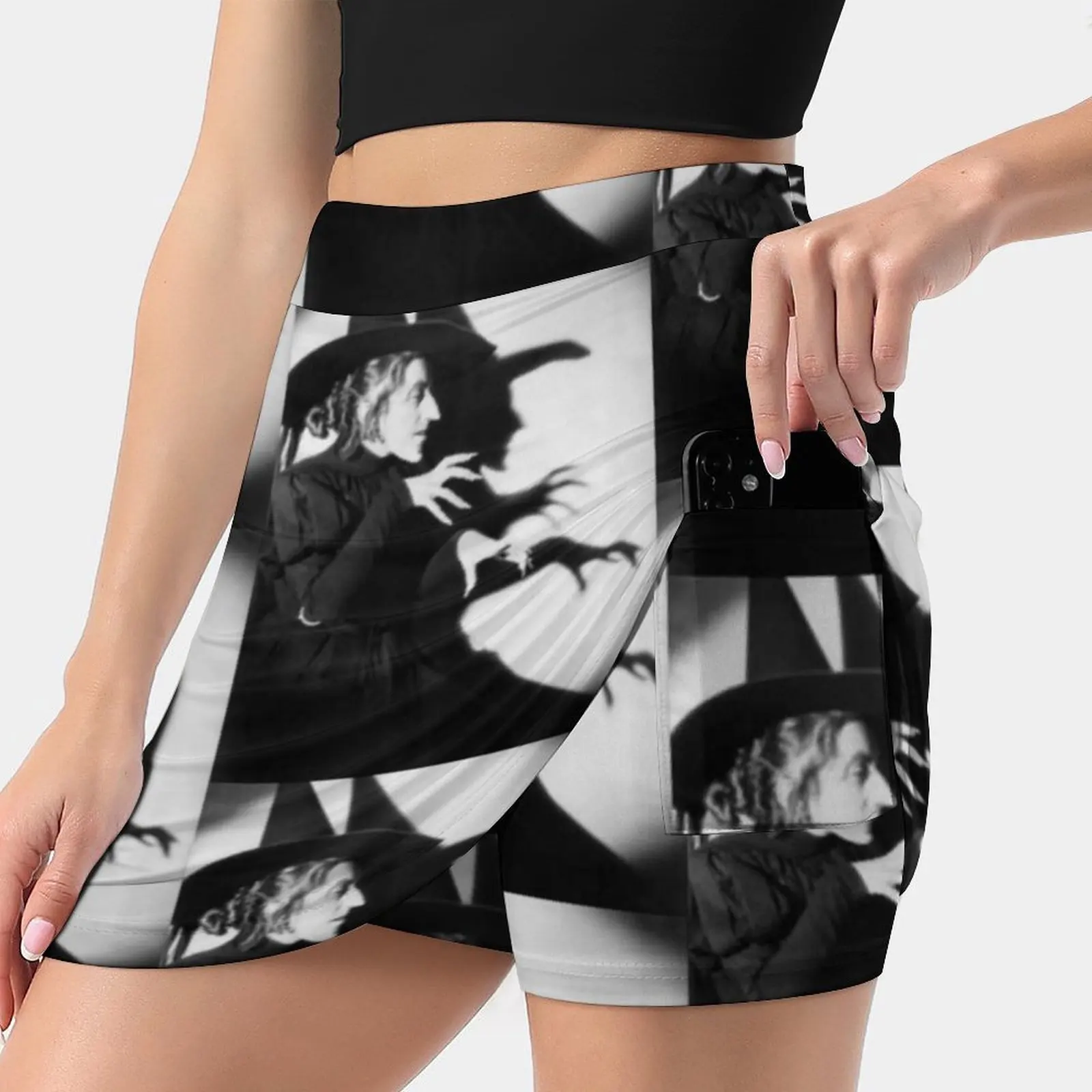 

Bad Witch Women's skirt With Pocket Vintage Skirt Printing A Line Skirts Summer Clothes Witch Halloween Spooky Horror Wizard