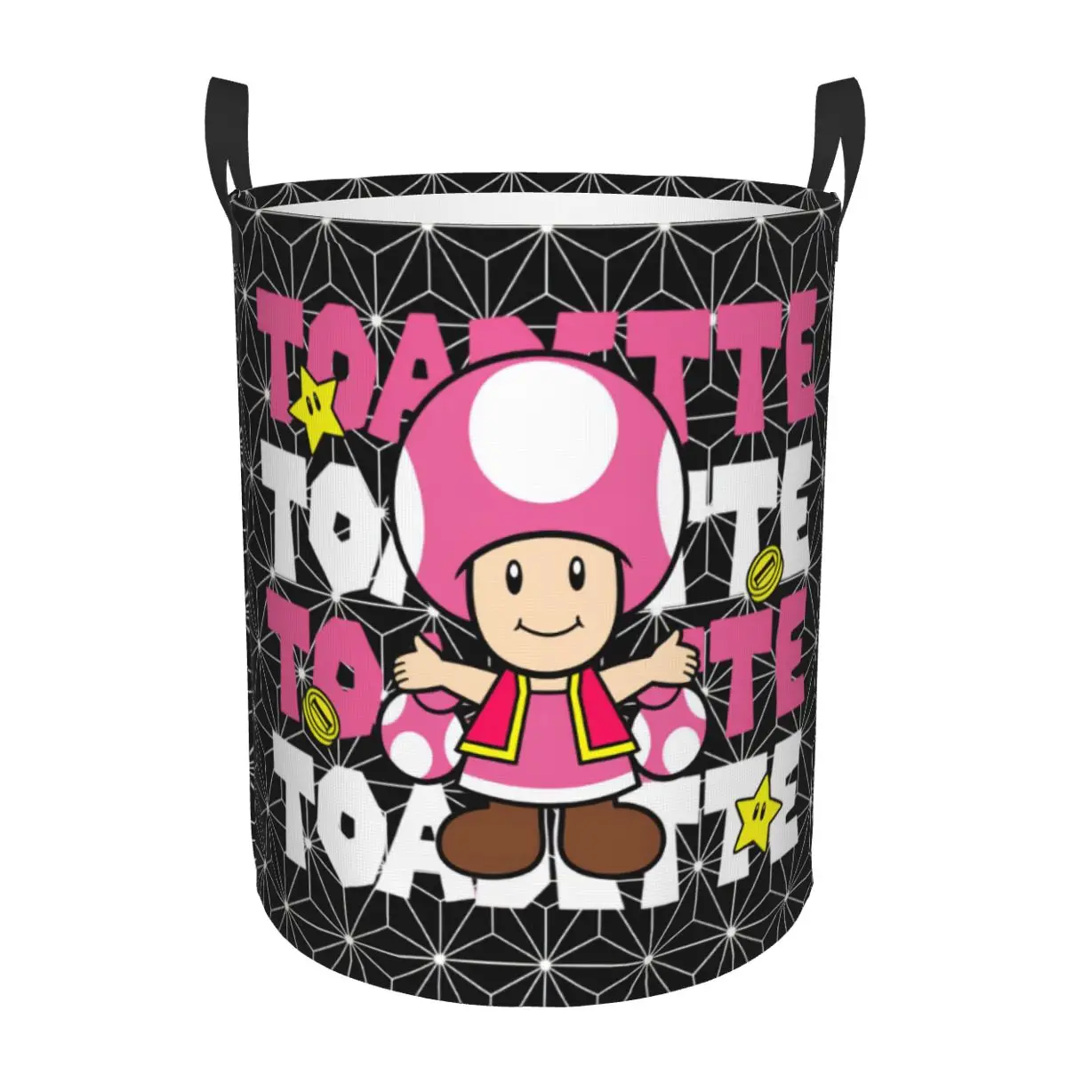 Корзина для белья Mario Anime Toadette, большая корзина для хранения, органайзер для прачечной в гостиной