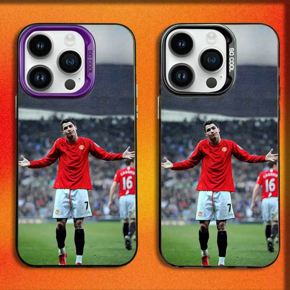 

Football C-CR7 R-Ronaldo 7 Phone Case For iPhone 16,15,14,13,12,11,Mini,Pro,E,SE4,MAX Colorful Matte Fashion Cover