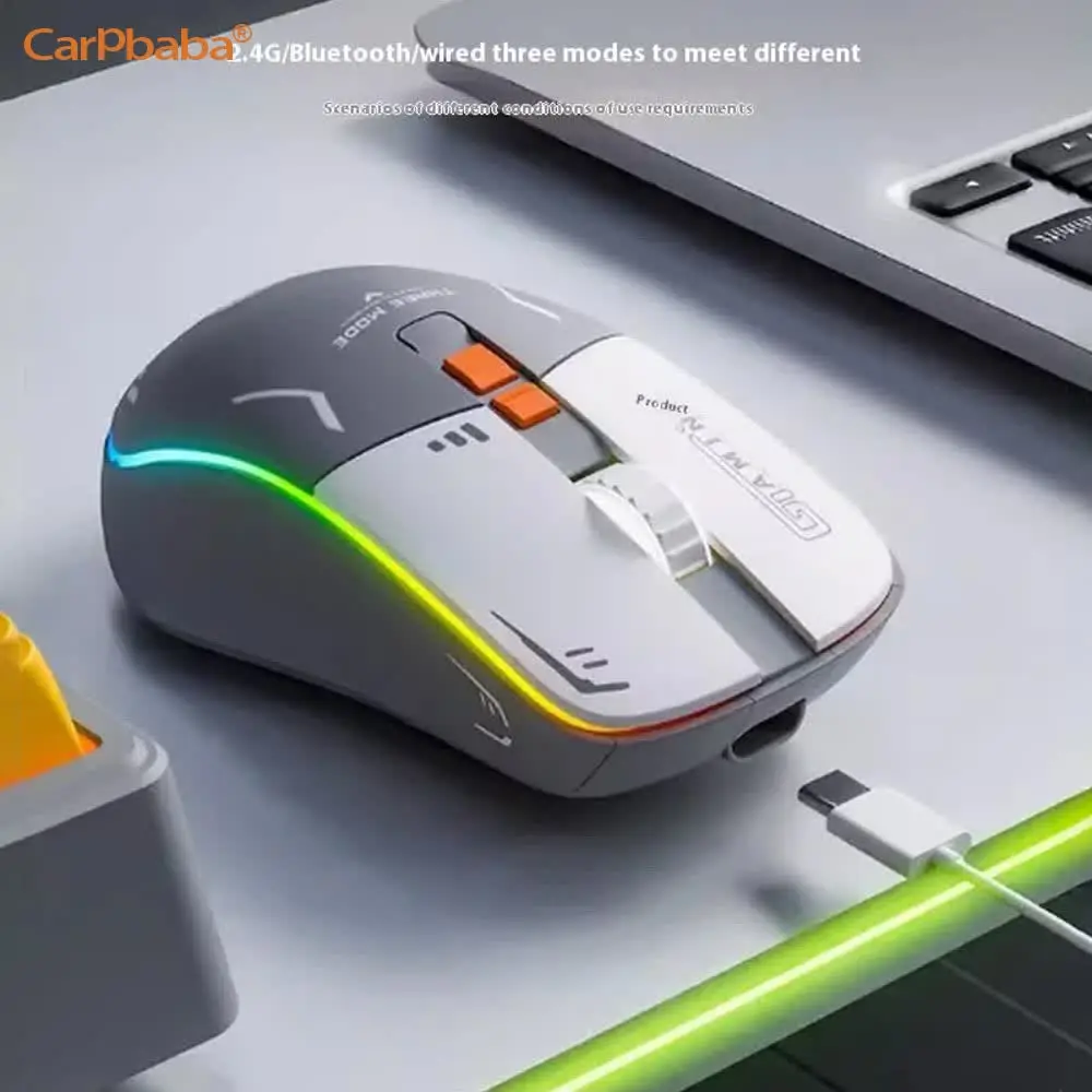 Carpbaba G308 Wireless Bluetooth Dual-mode Mouse Silent Charging Gaming Esports Dedicated Laptop Office Mouse Three-mode