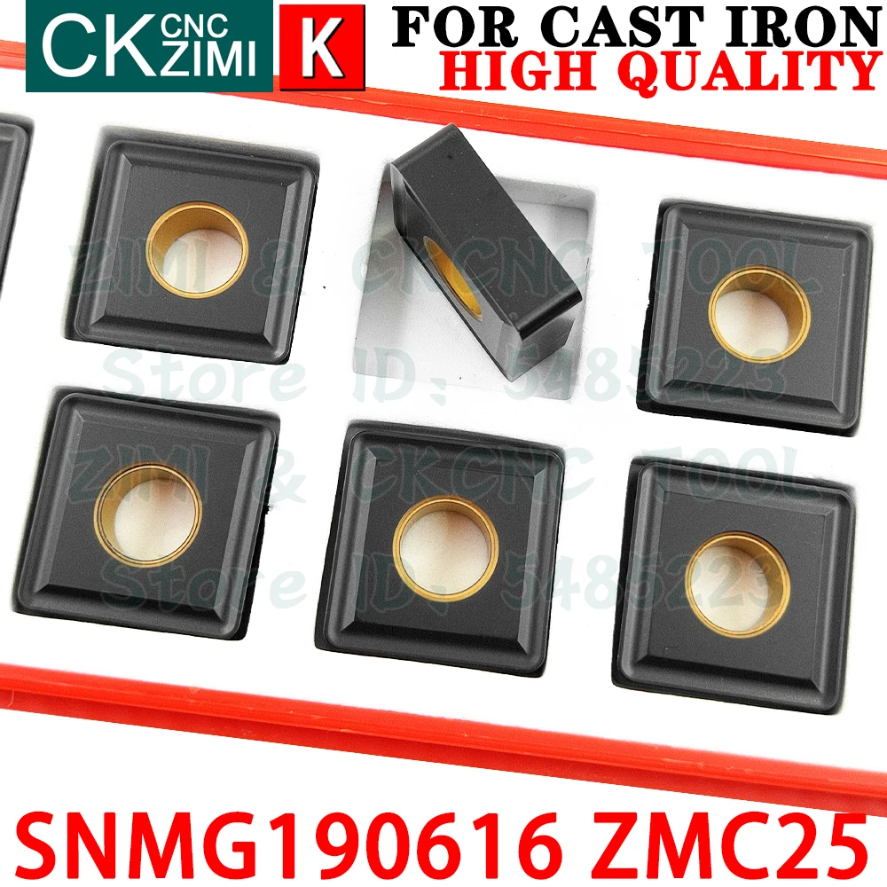 SNMG190616 ZMC25 SNMG 190616 ZMC25 SNMG644 เม็ดมีดคาร์ไบด์การปรับจูนภายนอกเครื่องมือแทรกเครื่องมือตัดกลึงโลหะ SNMG1906 SNMG 1906 CNC สำหรับเหล็กหล่อ