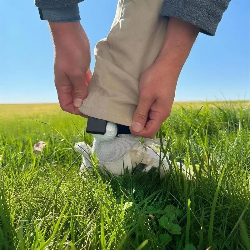 

Adjustable Golf Ball Ankle Caddy - Lightweight Clip-on Holder For Hands-free Course Accessories