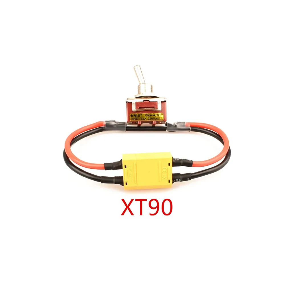 XT30/XT60/XT90/T-wtyczka zasilania wysoki prąd przełącznik wysokiego obciążenia 12AWG dla Adapter łączący silnik ESC samolotu eBike RC