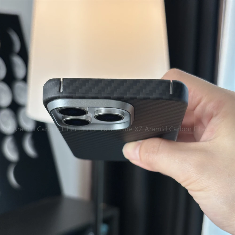 Aramid Carbon Fiber Case For iPhone 16 17 Pro Max iPhone Air 17 ProMagnetic Phone Case Carbon Fiber Cover Real Carbon Fiber Case