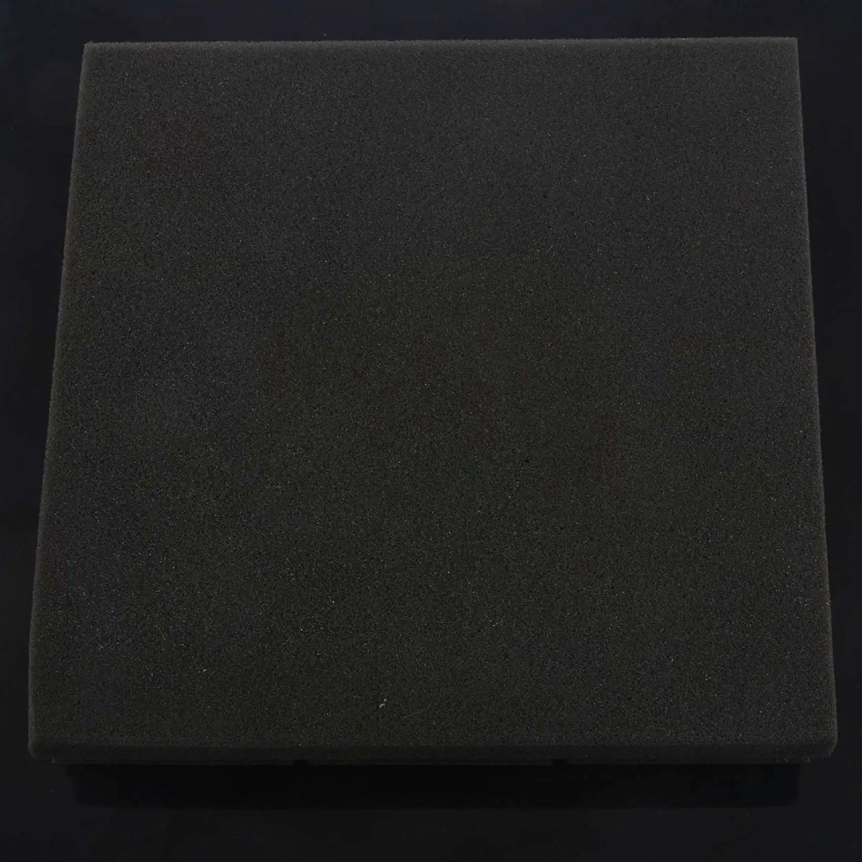 ABGI-2Pcs 25X25x5cm Wallpaper Sticker Practical Acoustic Foam Panel Sound Stop Absorption Sponge Solid Sponge (Black)