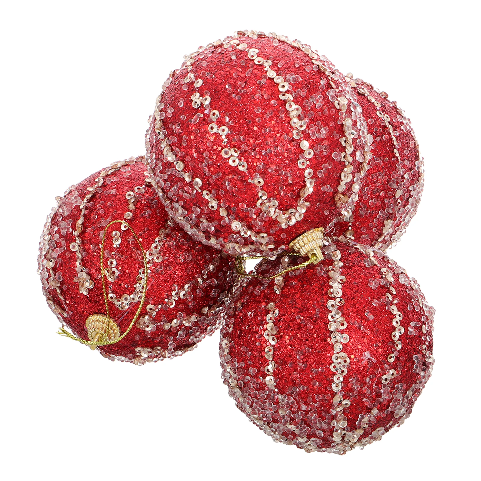 

4Pcs Xmas Ball Decorations Hanging Christmas Ornaments Set for Tree Window Door Wall Garden Wedding Carnival Event Decor