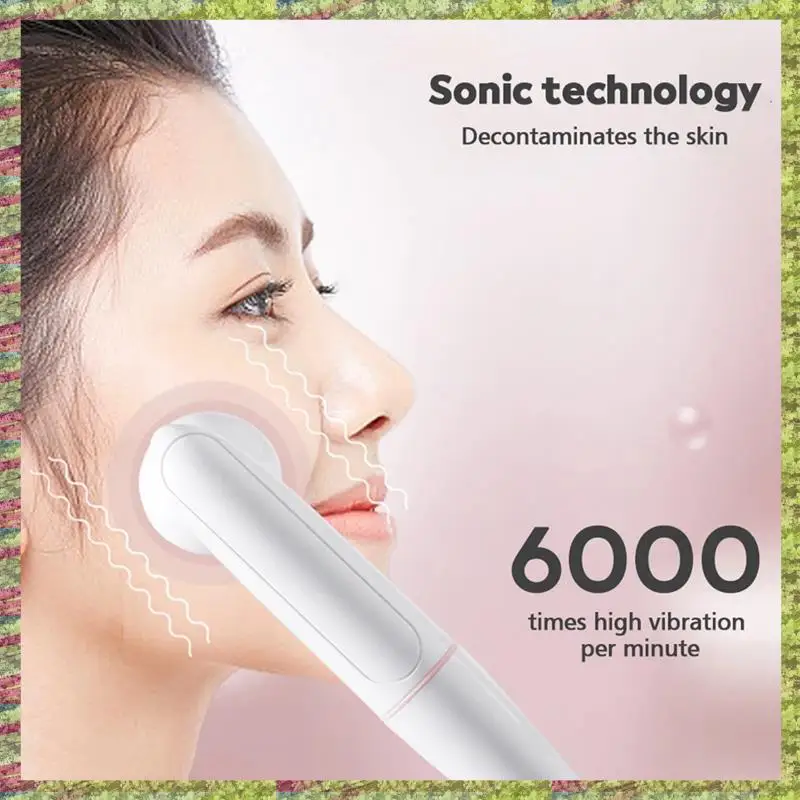 ABKB ไฟฟ้าซิลิโคนแปรงทําความสะอาดผิวหน้า Skin Care Peeling Blackhead Removal Pore Cleanser อุปกรณ์นวดหน้า