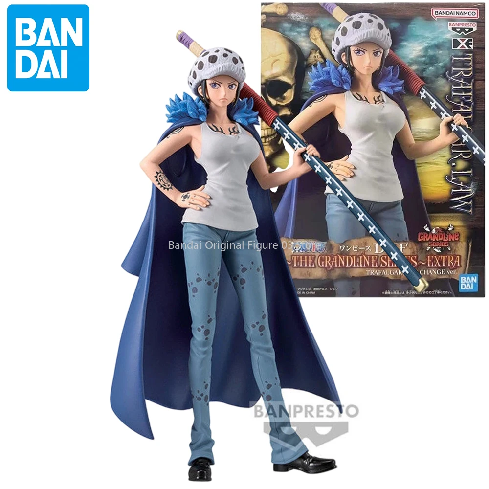 

Bandai Original Banpresto Anime One Piece DXF THE GRANDLINE SERIES Trafalgar Law CHANGE PVC Action Figure Collectible Model Toys