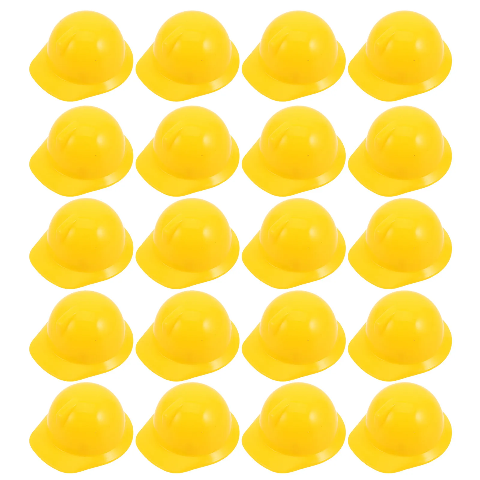 

25Pcs Mini Construction Hats Tiny Plastic Hard Hat Party Decoration Bottle Toppers Construction Theme Dress Up Accessories