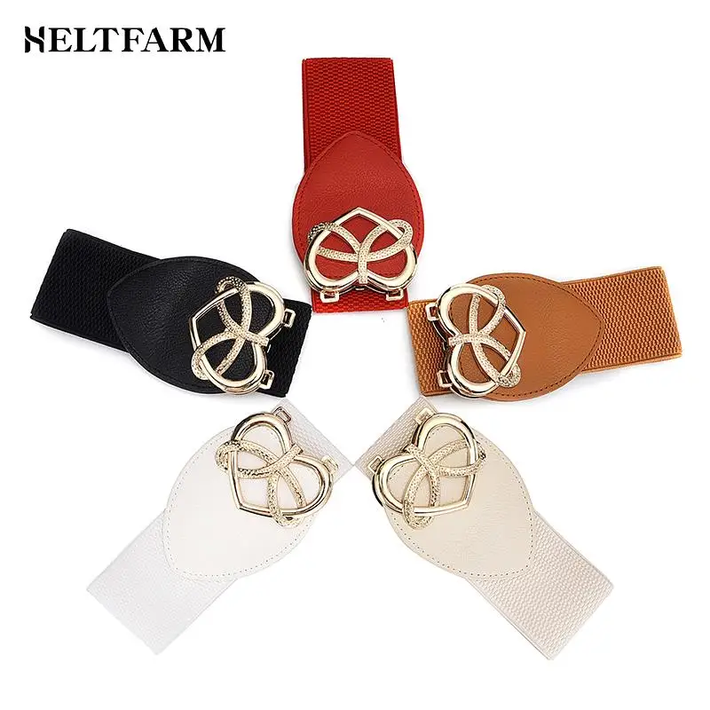 Fashion Female Waistband Wide Waist Elastic Stretch Belt For Women Cinch Waistband Dress Coat Clothing Accessories