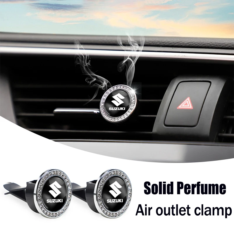 1PCS Air Outlet Aromatherapy Clip Car Solid Perfume Freshener For Suzuki Grand Swift Jimny Vitara Baleno SX4