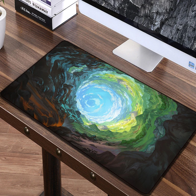 800x300 Große Fantasie Kunst Mange Maus Pad Laptop Tisch Pad Gaming Hoom Zubehör Kawaii Anime Landschaft Mousepad Schreibtisch matte Teppich