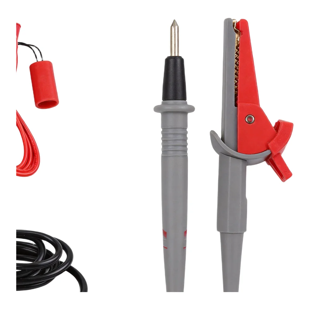 Kelvin Two-Pair Test Leads for Battery Internal Resistance and LCR Applications with Heat-Resistant Silicone Wire and Clips