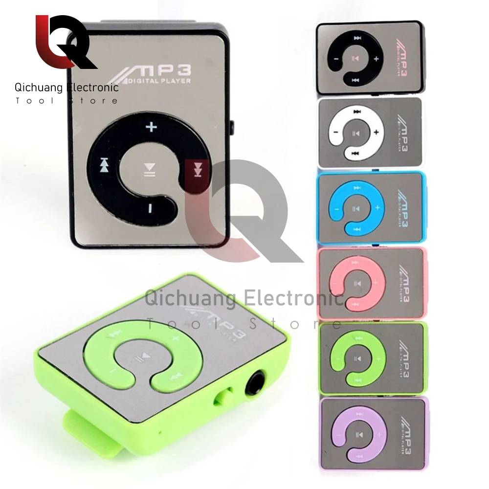 Portable Mini Clip USB MP3 Player Walkman Music Media Player Supports Micro TF Card Fashion High Fidelity MP3 Outdoor Sports