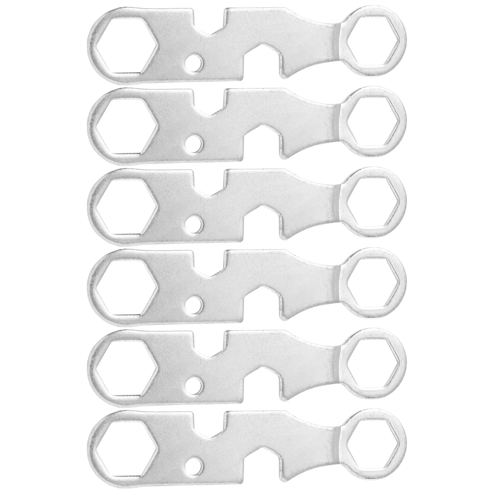 6Pcs Skateboard Wrench Tool Matte Anti-Glare Finish Compact Skate Tightener Tool for Trucks Bearings Roller Skates