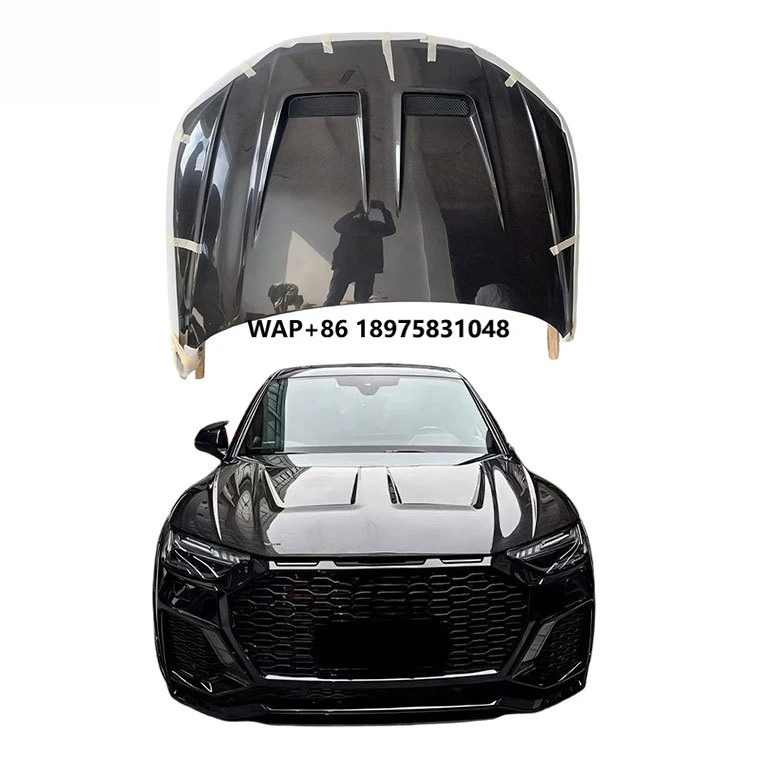 Hot Sell MSY Style Dry Carbon Fiber Front Hood Body Kit for Q5 SQ5 2021-2023 Engine Bonnet High Quality CAR Fit Hood