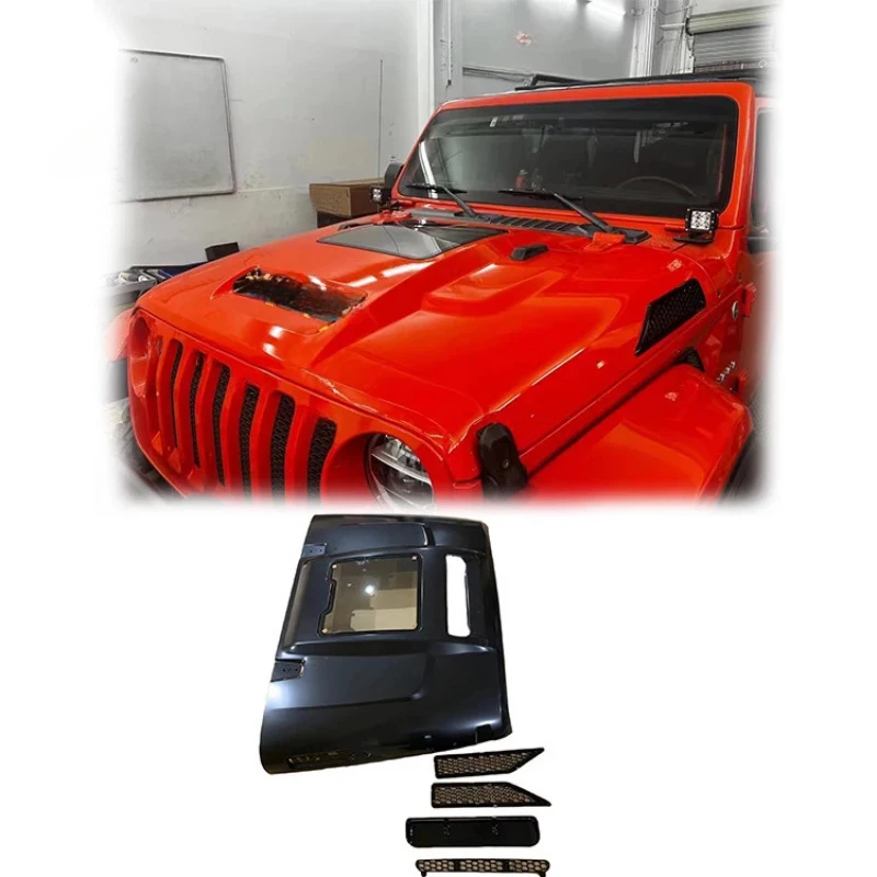 

High Quality Car Hood Bonnet for Wrangler JL JT 2018-2021