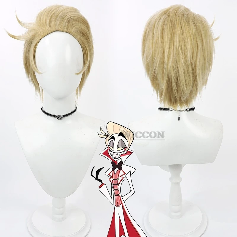 Hazzbin Charlie Momningstar Cosplay Wig Anime Hotel Cherri Bomb Cosplay Wig ALASTOR Hair Lucifer wig Rutte Dust Angel Halloween