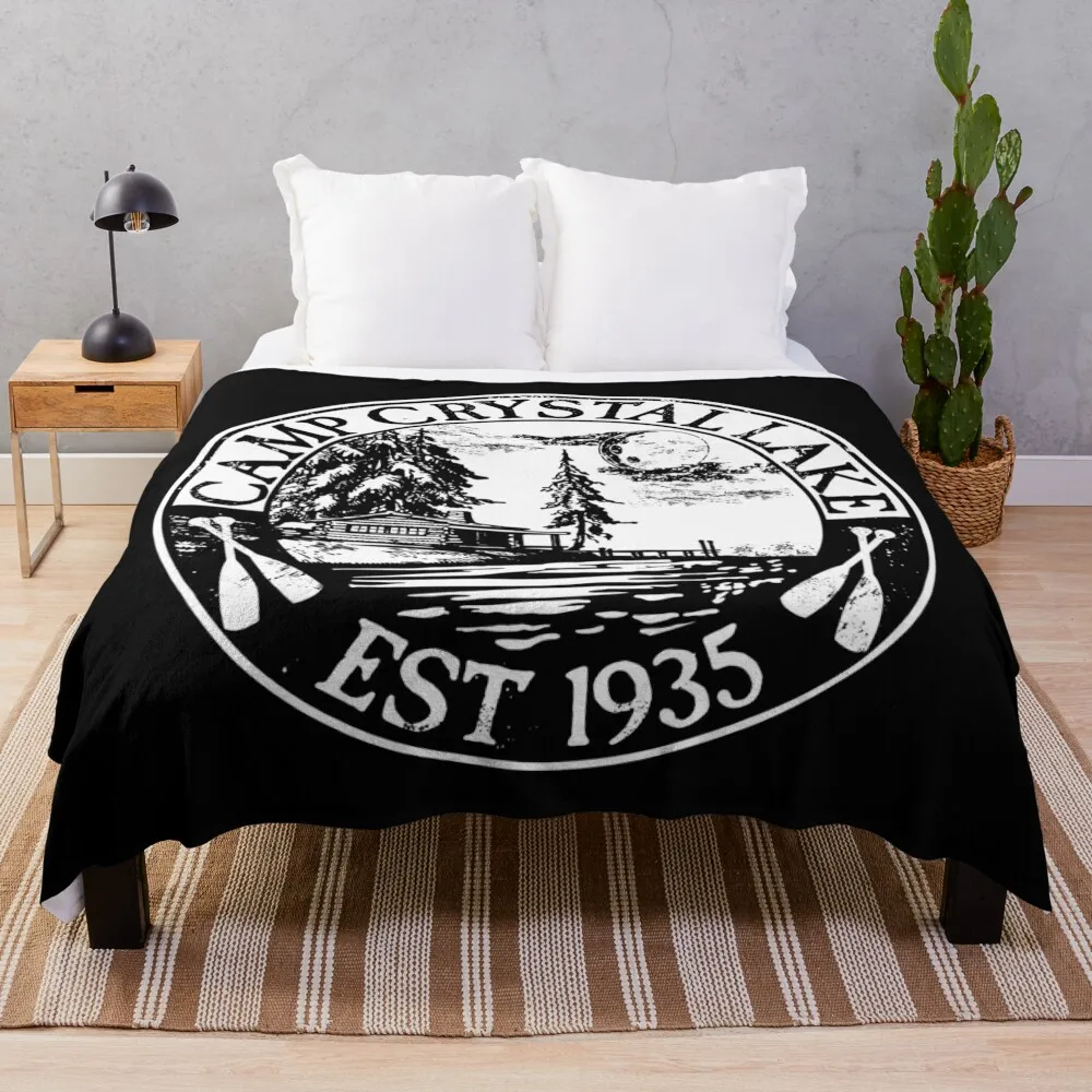 

Camp Crystal Lake 2019 Throw Blanket bed plaid Bed linens Custom Blankets