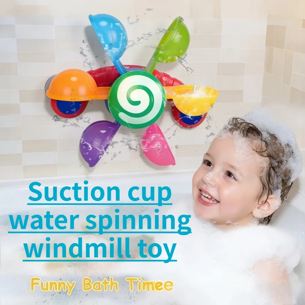 

1pc Spinning Bath Toy Windmill, Fun Bathtime Sensory Play for Baby Boys & Girls, Summer Toys Exclusively for Babies,Shower Toys