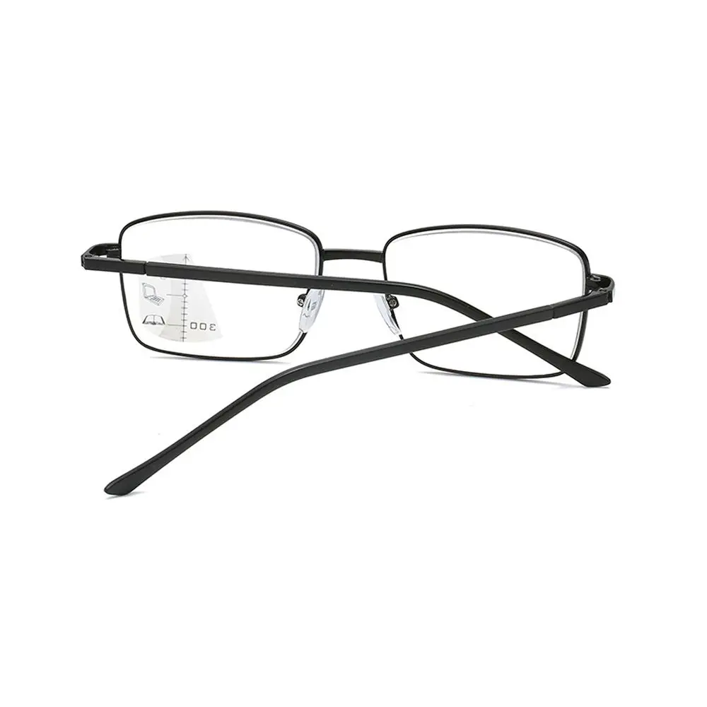 Metal Progressive Multifocal Reading Glasses Anti Blue Light Reading Glasses Presbyopia Glasses Computer Goggles Vision Diopter