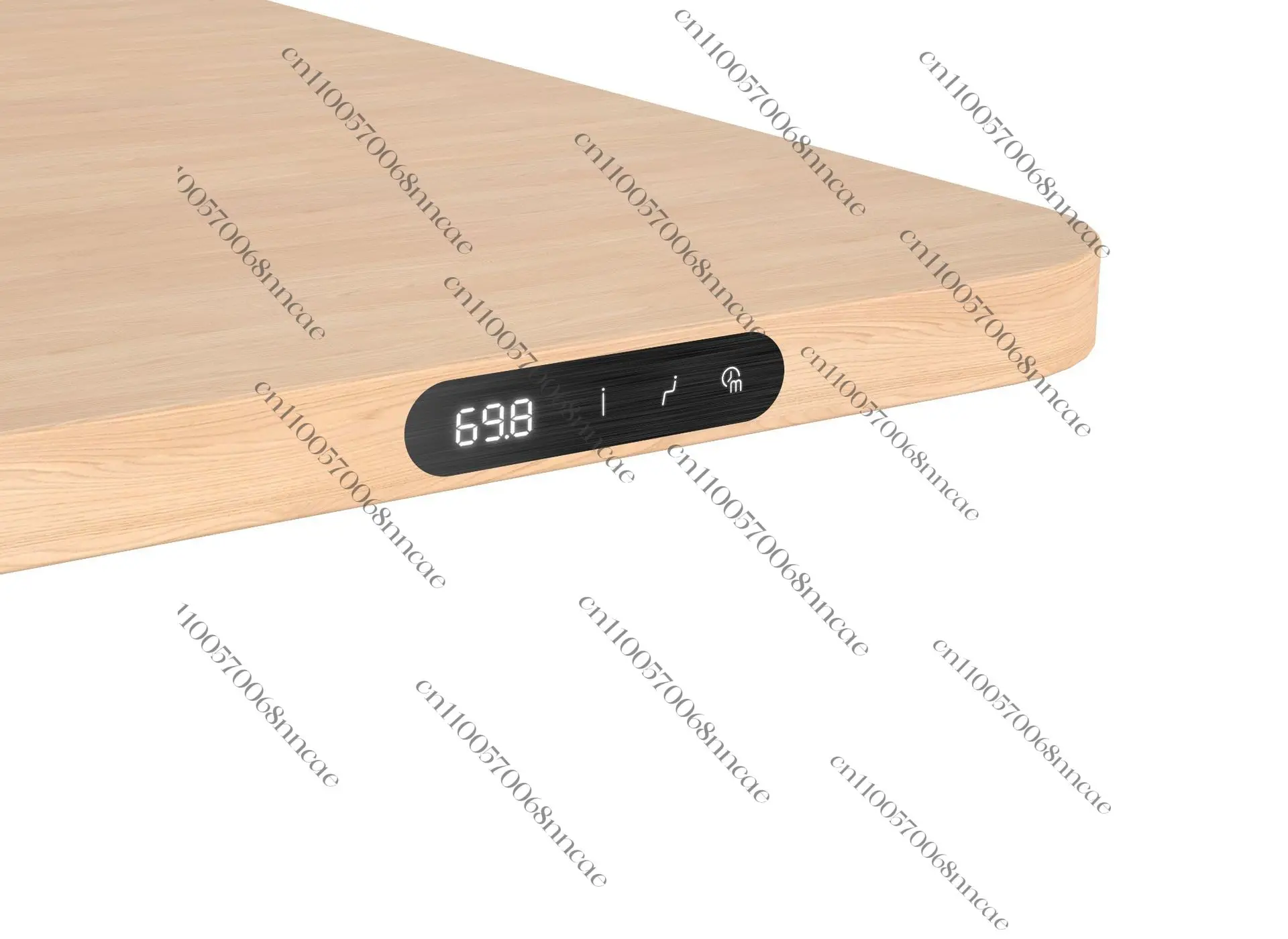Desktop integrated anti-fingerprint printing brushed lifting table hand controller