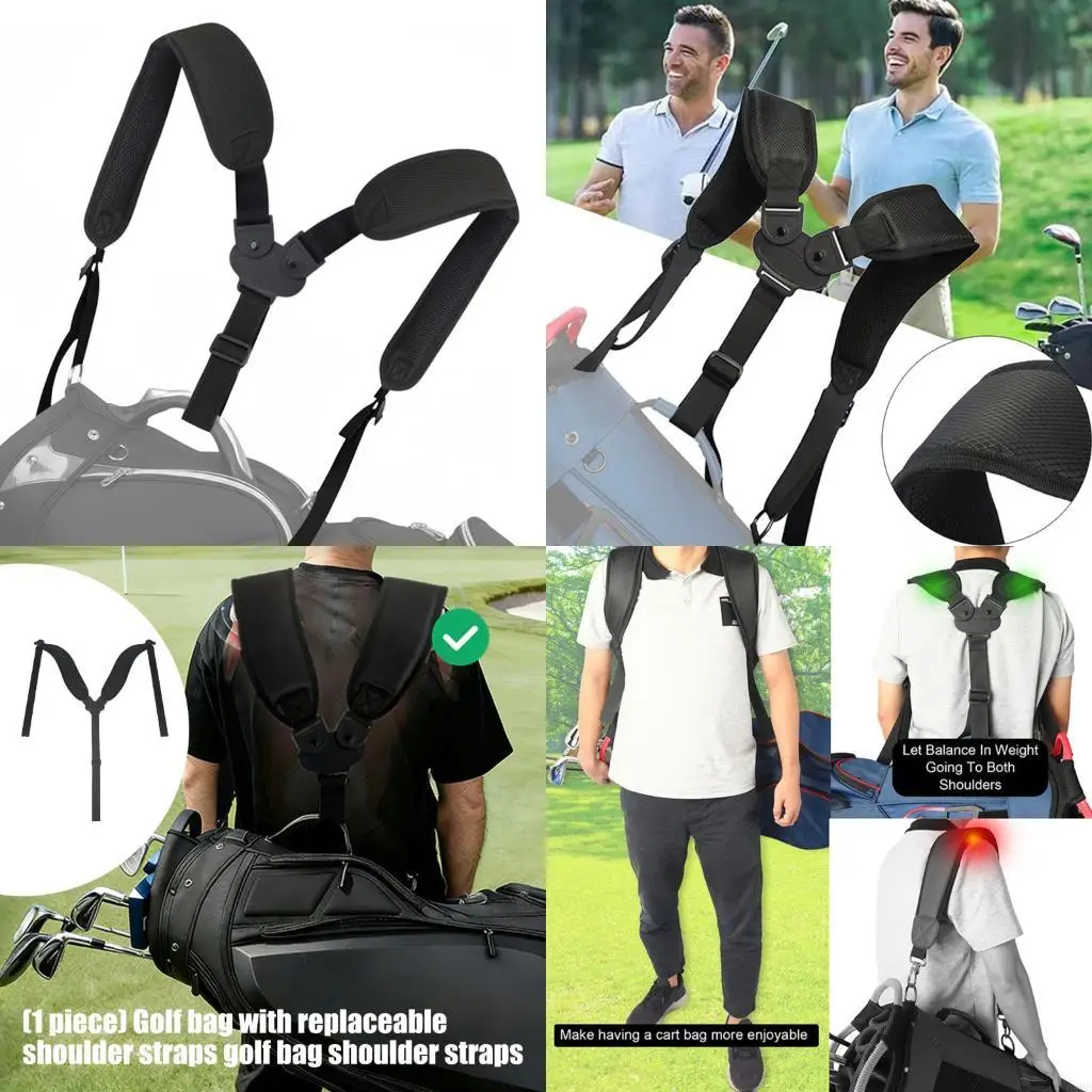 Multifunctional Polyester Golf Bag Shoulder Strap for Enhanced Durability 69HD