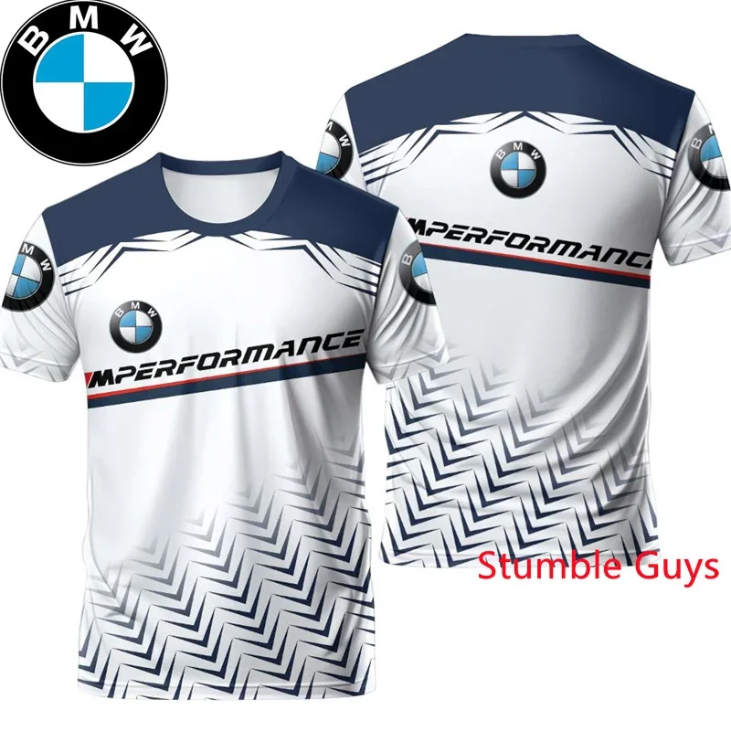 

Летняя мужская футболка с коротким рукавом BMW M Power, спортивная повседневная одежда для гонок на мотоциклах в уличном стиле в стиле хип-хоп с графикой ​