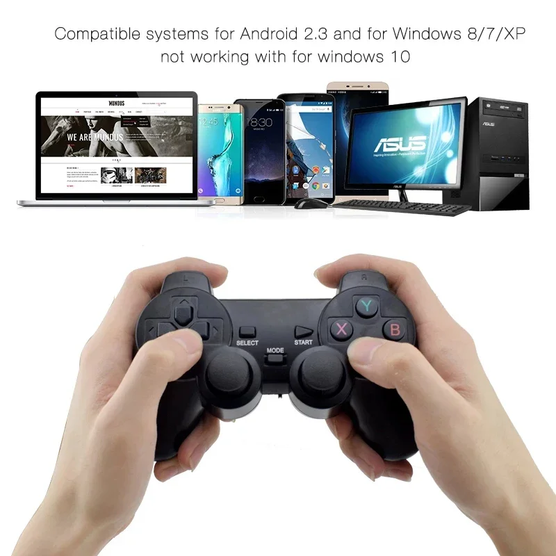 2.4 G Wireless Controller Gamepad for Android iPhone Bluetooth Gamepad with OTG Converter for Smart Phone Tablet PC