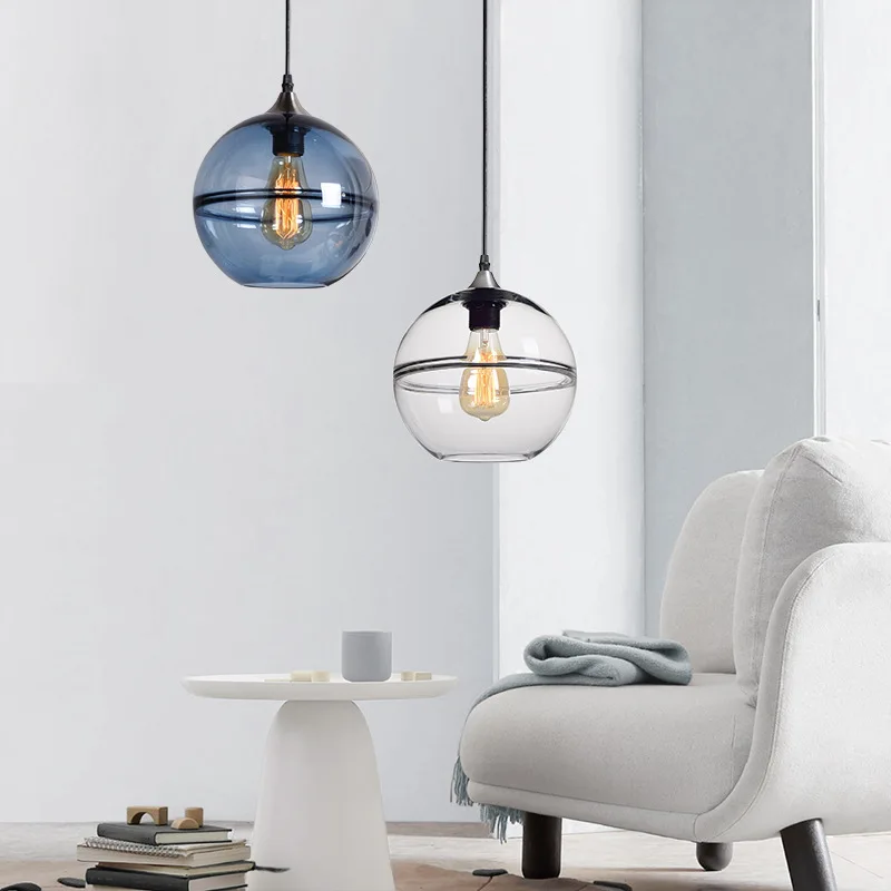 

Decor Parlor Planet Glass Pendant Lights Modern E27 Bedroom Bedside Lighting Ceiling Pendant Lamp of Kitchen and Dining Room