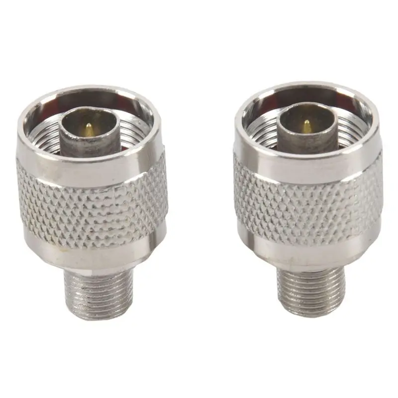N35R-6Pcs N Type Male Plug To F Female RF Coaxial Adapter Connector For Wireless Antenna,Silver