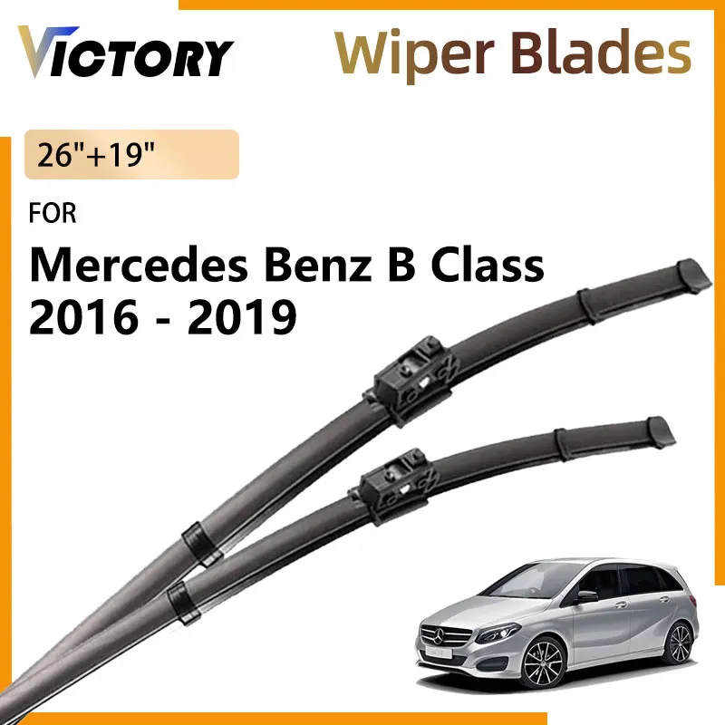 For Mercedes Benz B Class W246 2016 - 2019 2018 2017 Accessorie Front Wiper Blades Windshield Windscreen Window Brushes 26