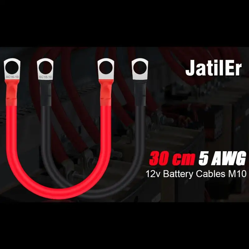 Battery Jumper Cable Automotive Replacement Jumper Cables 5AWG RV Battery Cables For Automotive Cars Marine Solar Application