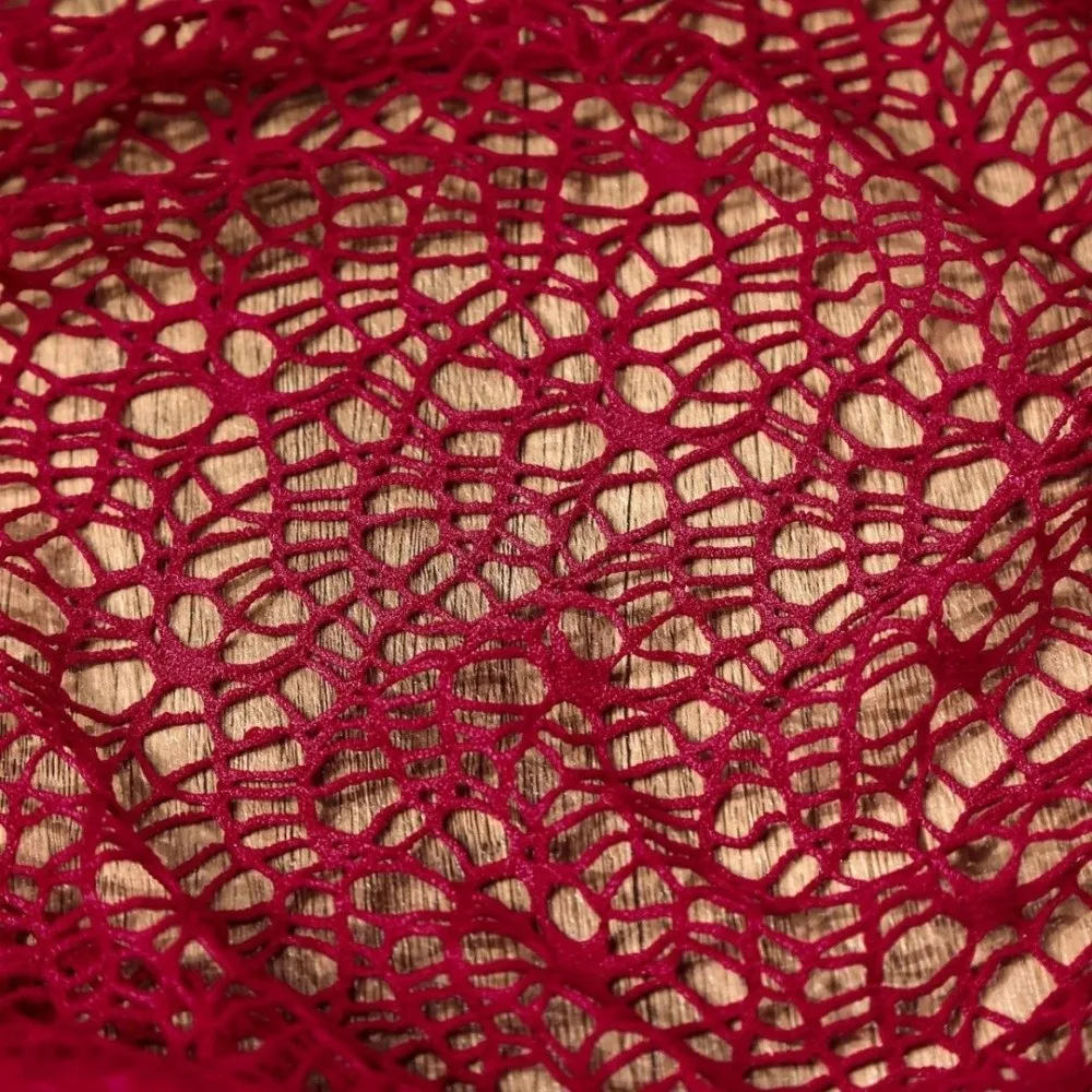 

Fashion Irregular Hollow Mesh Gauze DIY Winding Texture Sewing Fabric Soft Plain Designer Cloth Clothing Decorative