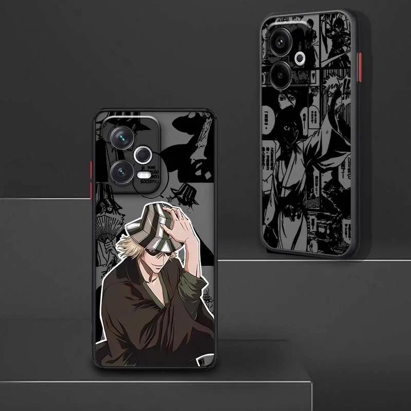 

Bleach Popular Cool Anime Art For Xiaomi Redmi Note 14 13R 13 12 12S 11 12T 11S 11T 10 Pro Plus Frosted Translucent Phone Case