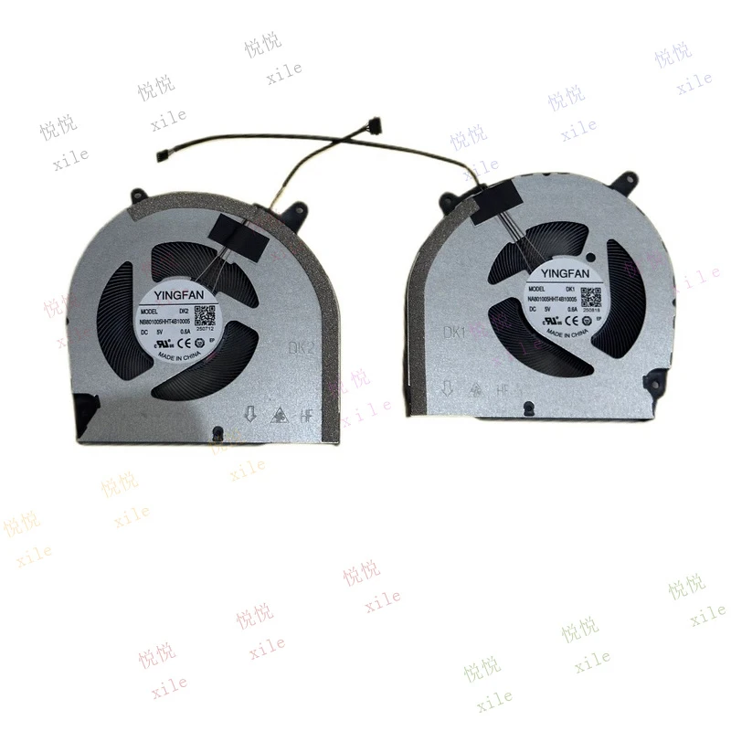 L+  CPU GPU Cooling Fan For MECHREVO NB801005HHT4B10005 DK1 THER7X6DRT-3711 X6DR57TK