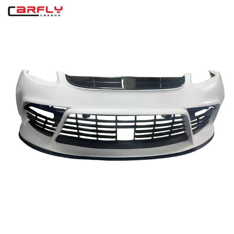 

M Style Fiber Glass Front Bumper with Carbon Fiber Lip for porsche Panamera 970